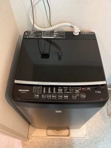 洗濯機 ハイセンス 5.5kg HW-G55E7KK