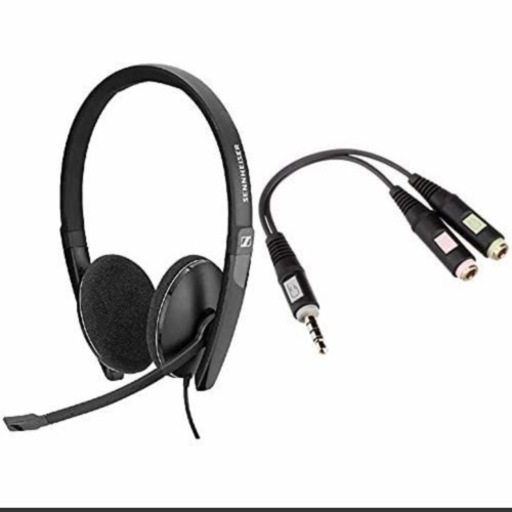 ゼンハイザー  ヘッドセット VoIP PC 3.2 CHAT 変換コード付き