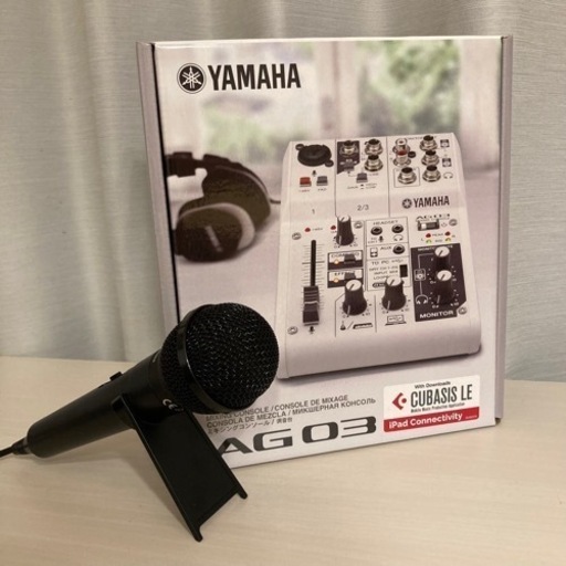 エフェクター、PA機器 YAMAHA AG03 & Audio technica ATR1100x