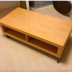 【無印良品】シェルフ　テレビ台　キャスター付きの画像