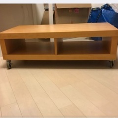 【無印良品】シェルフ　テレビ台　キャスター付きの画像