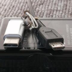 商談中　スマホ電源アダプター変換の画像