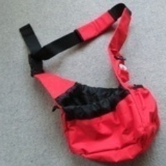 高級ペットキャリー　ショルダータイプ　Mr.Mac ペットハンモック　赤の画像