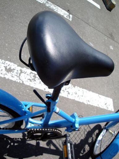 ☆ 折りたたみ自転車 20インチ 6段変速 鍵有り 水色 ブルー系 シティーサイクル 札幌 東区 北20条店