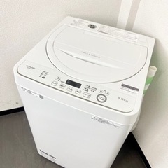 激安‼️美品 コンパクトボディ 20年製 5.5キロ SHARP洗濯機ES-GE5D-W?
