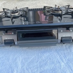 2019年製 グリル使用頻度少なめ リンナイ 都市ガス用 ガステーブル【KGM64BK2R】水無片面焼き 右強火 お知らせグリルの画像