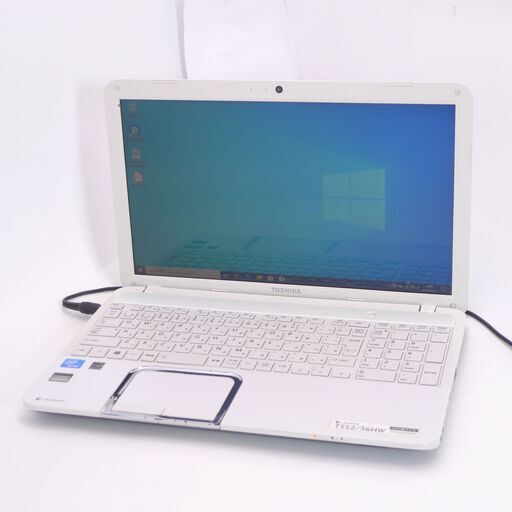 保証付 中古良品 Wi-Fi有 15インチ ノートパソコン 東芝 T552/36HW Celeron 4GB 500G BD-R 無線 カメラ Windows10 Office済 即使用可