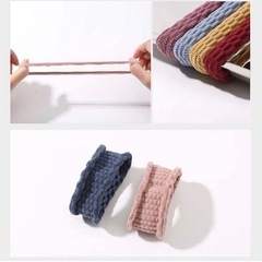 【新品 大容量】38本 とても丈夫なヘアゴム 髪ゴム 結び目なし 【4デザイン】の画像