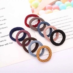 【新品 大容量】38本 とても丈夫なヘアゴム 髪ゴム 結び目なし 【4デザイン】の画像