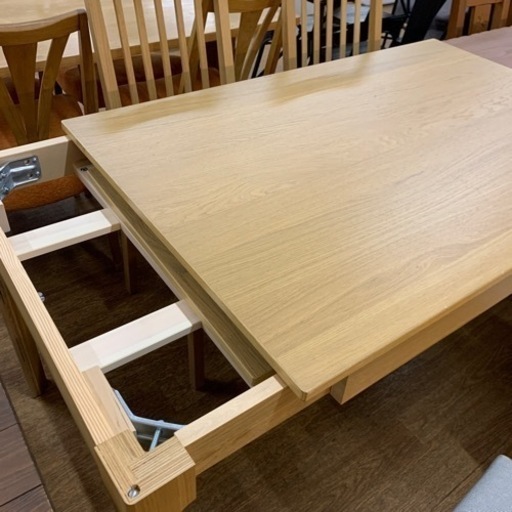 伸縮テーブル ダイニング5点セット【店頭取引限定】【中古品】早い者勝ち！?足立区近郊配送可能！ ！