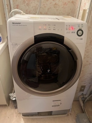値下げしました。SHARP 7.0kgドラム式洗濯乾燥機 ES-S70-WL 2016年製