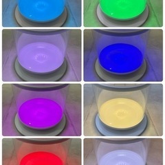 【新品】😊✨2021年製 加湿器 超音波 アロマ アクアリウム 8色LED おしゃれ✨🟥🟦の画像