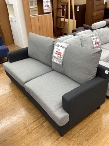 KF-89【新入荷　リサイクル品】2.5シーターソファ　グレー