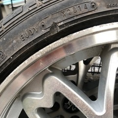 再編集）桜　ホイール　タイヤ付き　中古　キズ　汚れありの画像