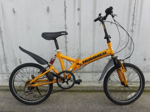 ハマー 6段変速 サス付き 折りたたみ 中古自転車 427