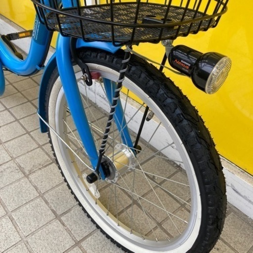 ★良品 20インチ 6段変速 自転車 オートライト 一般自転車 シティサイクル