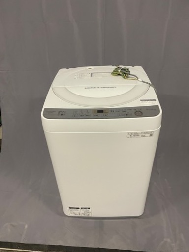 SHARP　ES-GE-6C　穴なし層　6kg　2019年製