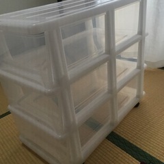 ニトリ　押入れ収納ケース FD(3段1列)の画像