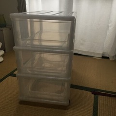 ニトリ　押入れ収納ケース FD(3段1列)の画像