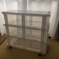 ニトリ　押入れ収納ケース FD(3段1列)の画像