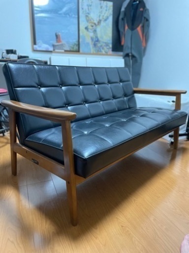 【値下げ】カリモク60 Kチェア 2シーター karimoku ソファ