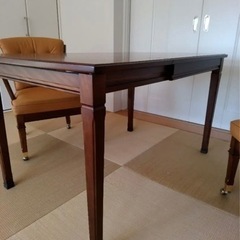 マルニ 地中海 シリーズ ダイニングテーブル片バタ式