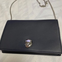 未使用　ZARA チェーンバック　紺色