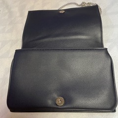 未使用　ZARA チェーンバック　紺色の画像