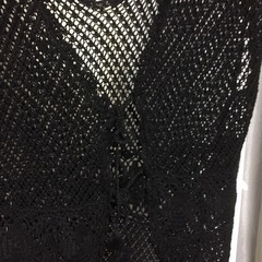 未使用編みロングカーディガン  ローズバット　定価9000前後の画像