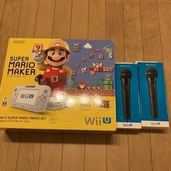 WIIU 本体セット　マイク2本セット　お値下げ