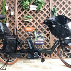 緑　タイヤ新品　電動自転車 バッテリー良品 　子供乗せ　ヤマハ ...