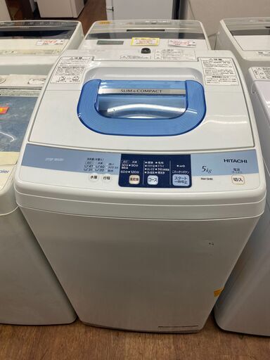 【リサイクルショップどりーむ天保山店】●3046●　洗濯機　日立　2013年製　５㎏　NW-5MR