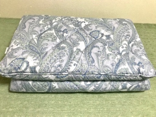 【美品】西川　敷布団　シングル　ブルー