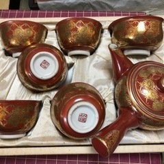 丸谷焼　茶器セットの画像