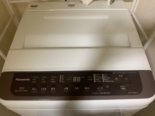 買取者あり・Panasonic 縦型洗濯機　2020年