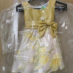 ドレス　90cm イエロー➕シューズの画像