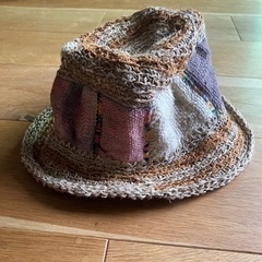 ストローハット　帽子の画像