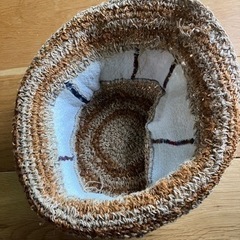 ストローハット　帽子の画像
