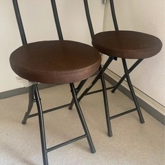 【美品】折りたたみイス2個セットの画像