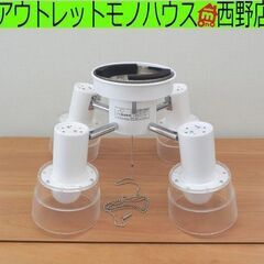 LEDシャンデリア 2012年製 4灯 4.5畳 白系 タキズミ...