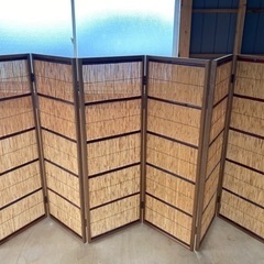【未使用】和風６連パーテーションの画像
