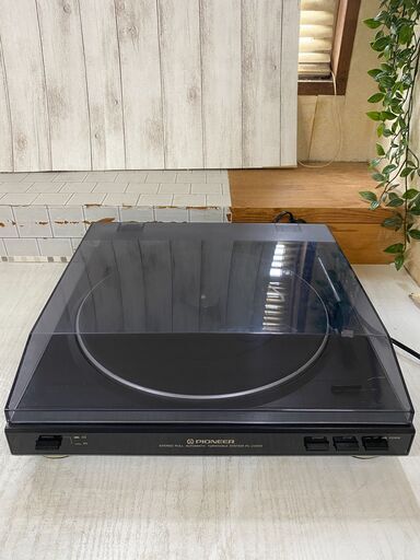 vPIONEER PL-J2500 ステレオレコードプレーヤー フォノイコライザー内臓 フルオートベルトドライブ ターンテーブル