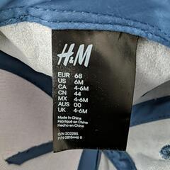 H＆Mキッズキャップデニム柄☆中古の画像