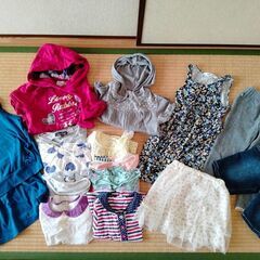 ■中古「女児夏物16点ブランド多数含む(ボトムス4点+トップス1...