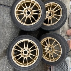 ファイナルスピード　ビックキャリパー対応　17インチ 8j +46 114.3 5穴　ホイール　スタッドレスタイヤ付き