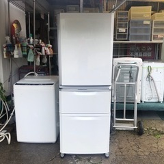 【リサイクルサービス八光　田上店　安心の1か月保証　配達・設置OK】三菱電機 MITSUBISHI ELECTRIC MR-C34Y-W [冷蔵庫 Cシリーズ （335L・右開き） 3ドア パールホワイト]