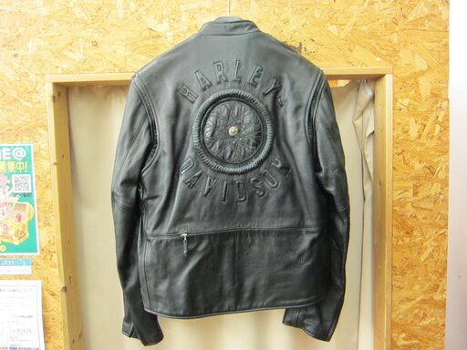 Harley Davidson ウィリーG ホイール レザージャケット サイズM 古着