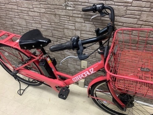 東京23区配達無料　新基準 ブリヂストン ステップクルーズ　6Ah リチウム 電動自転車 中古⑤