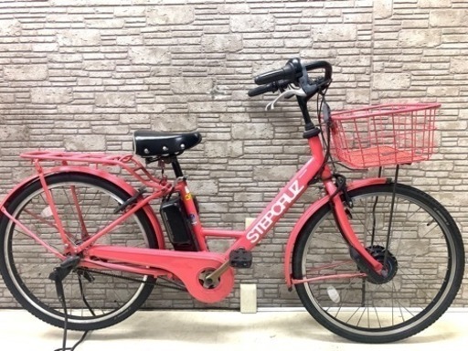 東京23区配達無料　新基準 ブリヂストン ステップクルーズ　6Ah リチウム 電動自転車 中古⑤