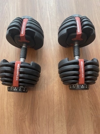 BOWFLEX可変式ダンベル 52.5ポンド×2本 純正専用台付 可変式ダンベル（台付き）BOWFLEX